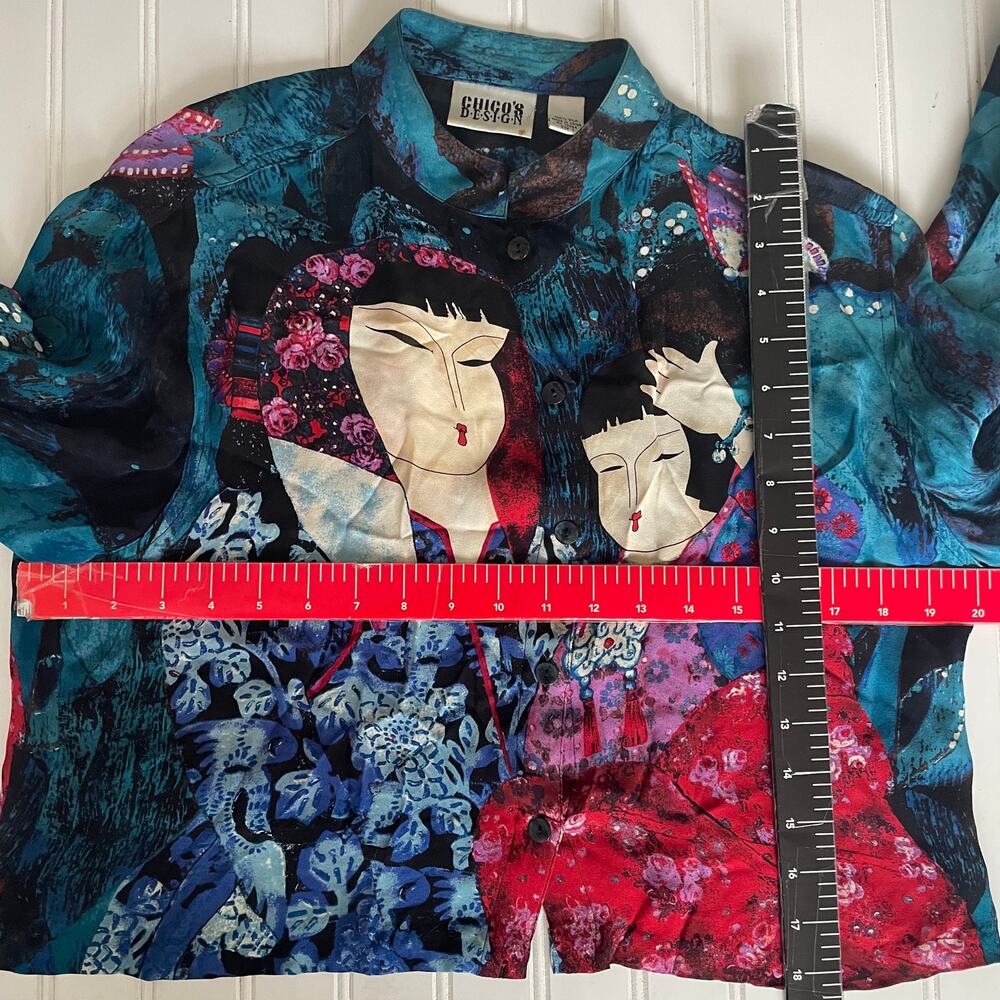 Chico’s SILK Size XS kimono blouse - Picture 10 of 11